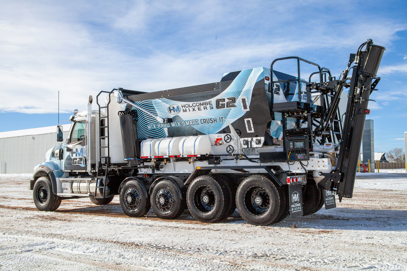 holcombe mixers truck wrap