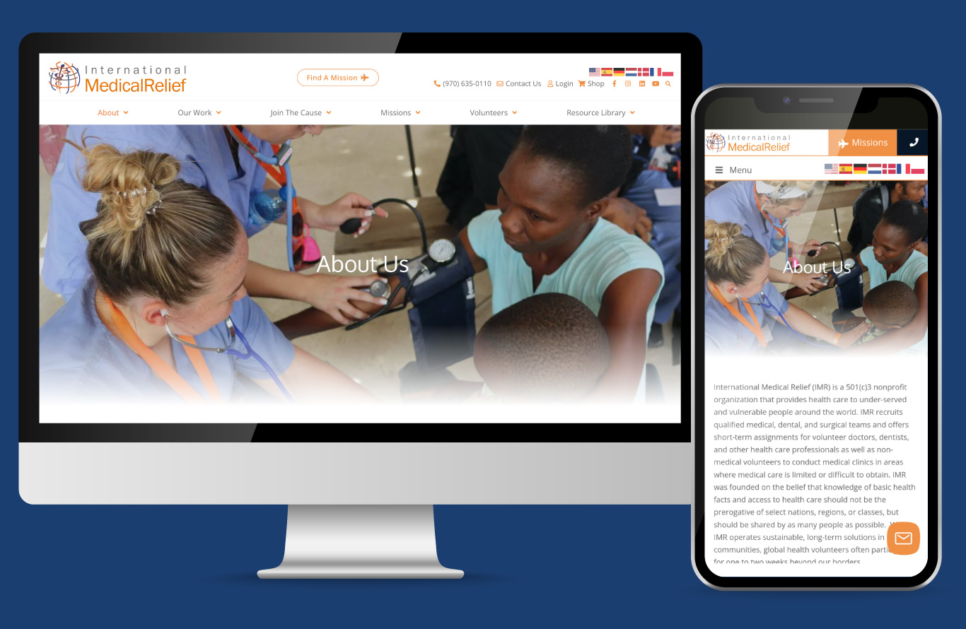 International Medical Relief website